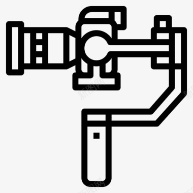 相机稳定器手柄摄影图标