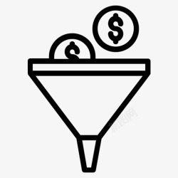 资金项目资金过滤财务漏斗资金转换高清图片