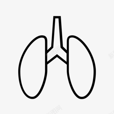 肺健康医院图标