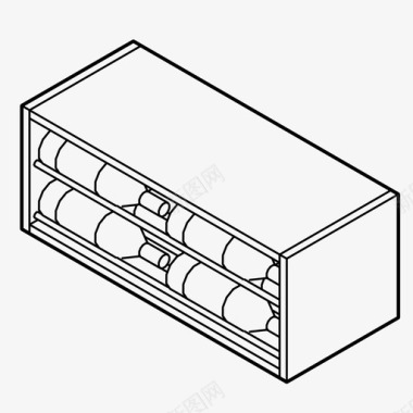 葡萄展板葡萄酒储藏瓶子陈列图标