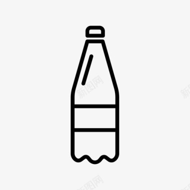塑料瓶饮料果汁瓶图标