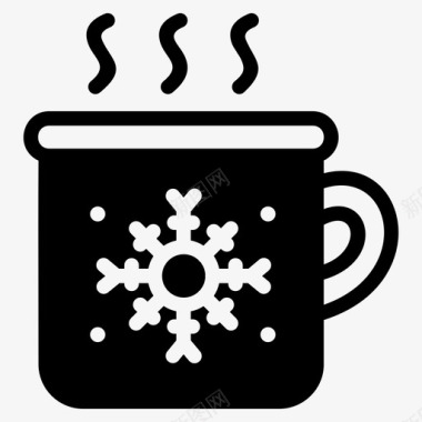 冬季热饮圣诞节咖啡图标