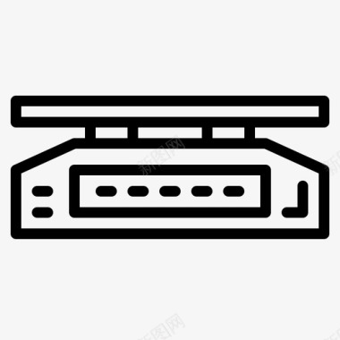 矢量称体重体重保健医疗图标