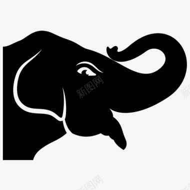 大象哺乳动物厚皮动物图标