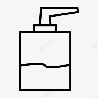 医疗网页洗涤液医疗肥皂分配器图标