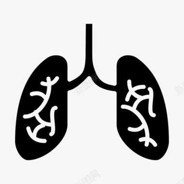 医院健康宣传肺部诊所医生图标