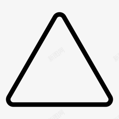 三角几何三角形箭头几何体图标