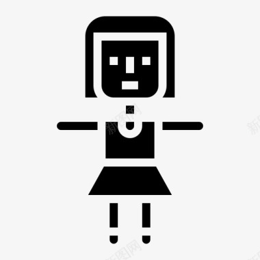 童年的伙伴娃娃童年女孩图标