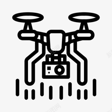 无人机与行动摄像头无人机与行动凸轮飞行图标