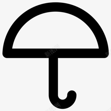 雨雨伞雨降雨阵雨图标