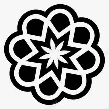 按钮装饰图案装饰花花卉装饰花卉设计图标