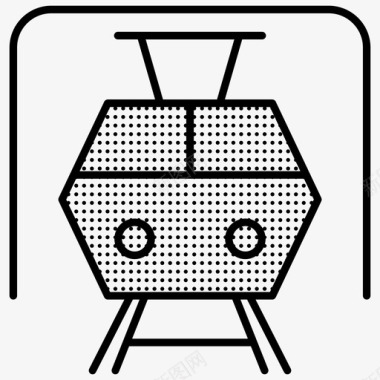 地铁标识牌地铁火车交通星罗棋布图标