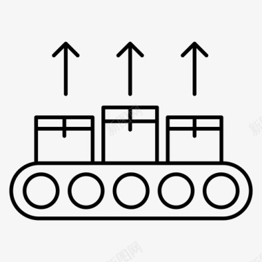外卖配送输送机箱包图标