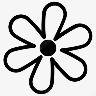 按钮装饰图案茉莉花装饰花花设计图标