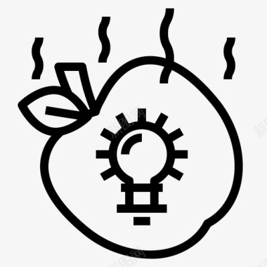 创意苹果切片苹果商业教育图标