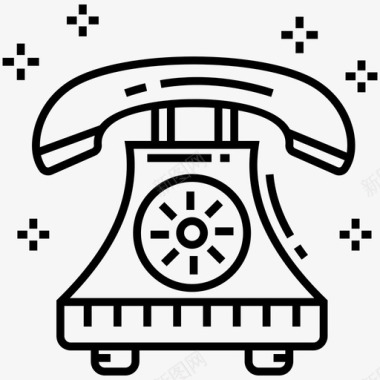电话古代电话通讯设备图标