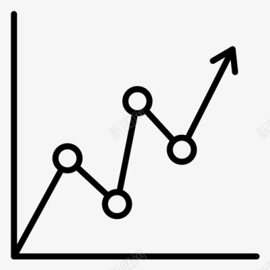 图表商业上升曲线图标