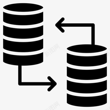 数据中心文件共享数据中心数据库图标