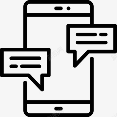 手机短信手机短信商务通讯图标