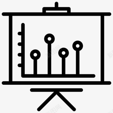 示屏演示图业务报表图标