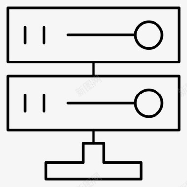 大型拍卖会存储数据中心数据库图标