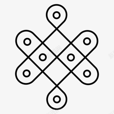 火焰背景装饰兰戈里装饰排灯节图标