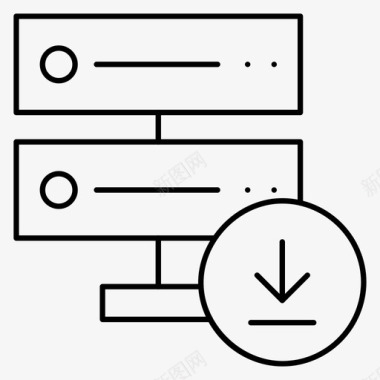 数据中心存储数据中心数据库图标