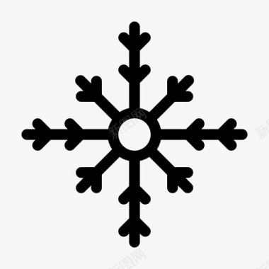 冬天雪圣诞节装饰图标