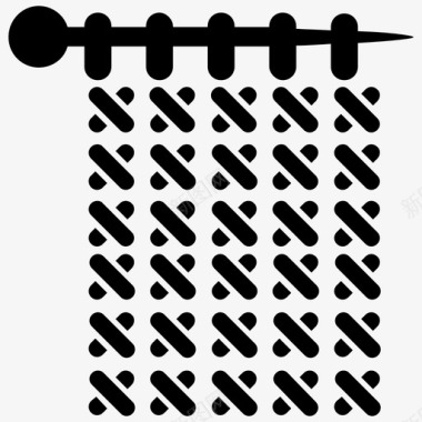 针织手工缝制纺织品图标