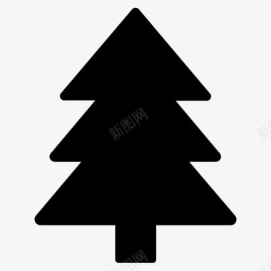 松树松树圣诞装饰圣诞树图标