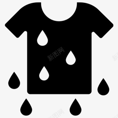 水洗标志水洗衬衫服装时尚图标