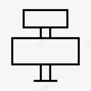 矢量显示屏标牌广告牌显示屏图标