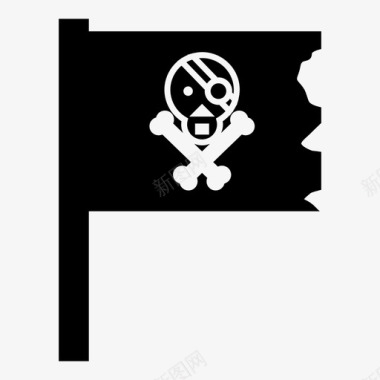 罪犯旗帜幽灵船图标