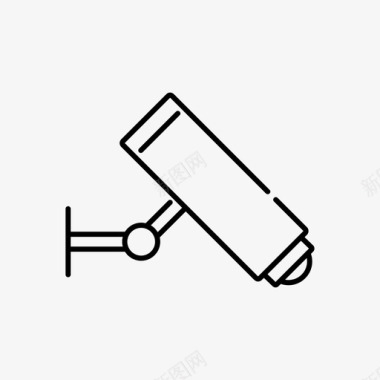 隐私保护闭路电视摄像机闭路电视安全图标