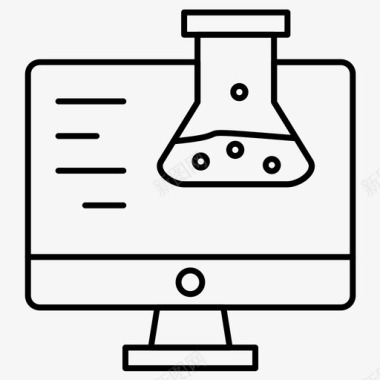 科学研究地科学化学计算机图标