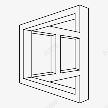 混淆视错觉混淆几何学图标