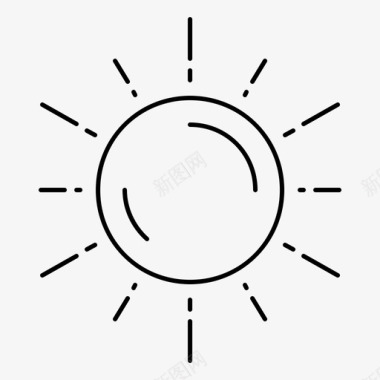 天气太阳天文学行星图标