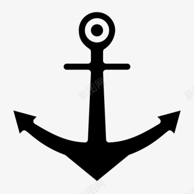 海军标志锚海军帆图标