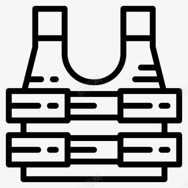 凉背心防弹军队保安图标