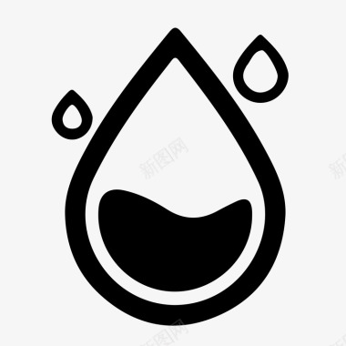 水珠图标icon水滴水珠水图标