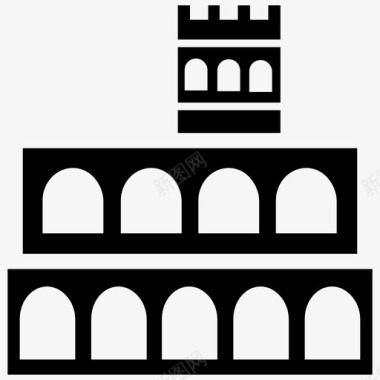 奥雷亚大教堂古罗马意大利纪念碑图标