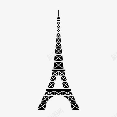 埃菲尔铁塔文化法国图标