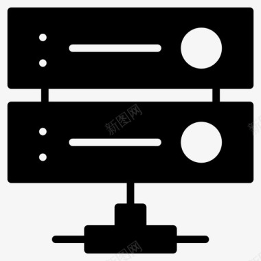 大型拍卖会存储数据中心数据库图标