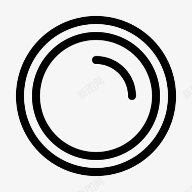 镜头光圈矢量图镜头光圈照相机图标