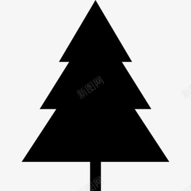 冷杉松树圣诞树针叶树图标