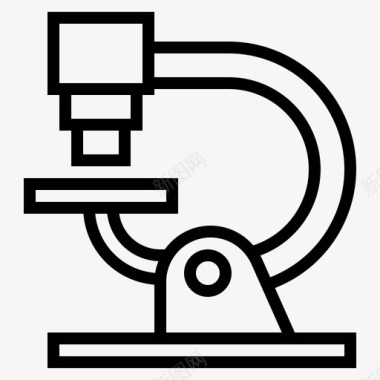 学科介绍显微镜保健医学图标