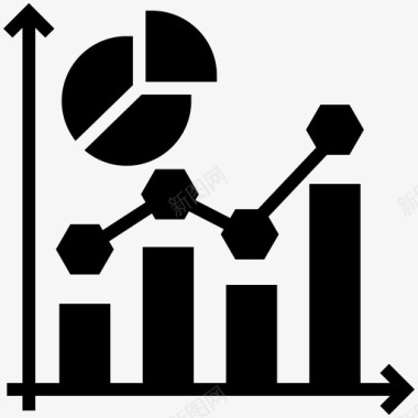 增长图表数据分析信息图表图标