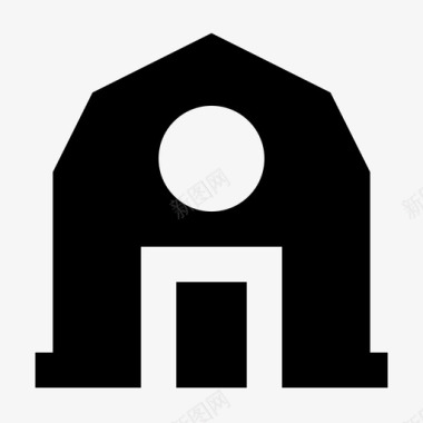 别墅建筑小屋家图标