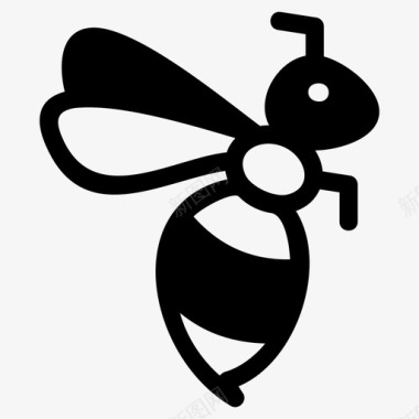 自然蜜蜂蜂蜜昆虫图标
