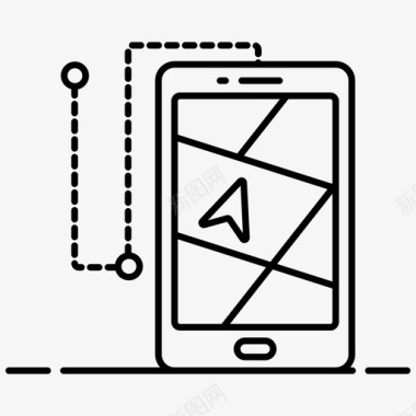 移动移动导航gps导航移动定位图标